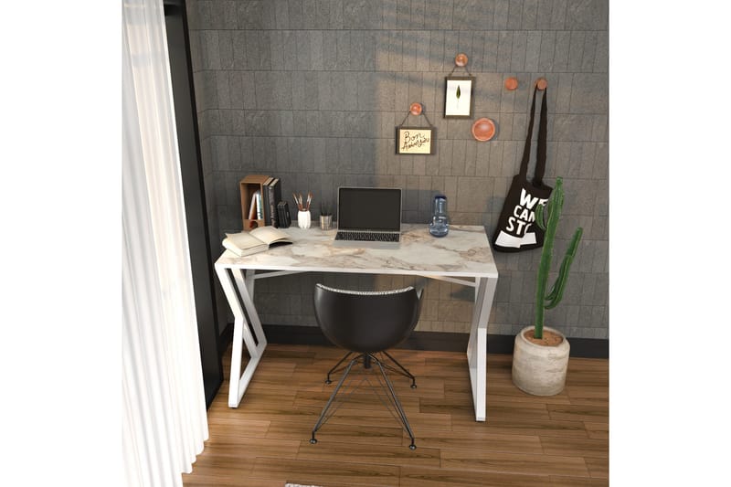 Skrivebord Zakkum 60x75x120 cm - Hvit - Skrivebord - Databord & PC bord