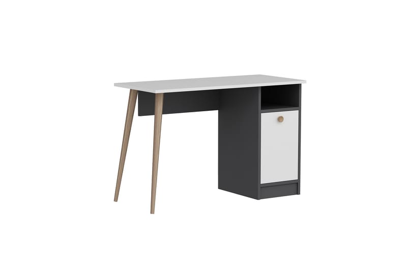 Skrivebord Zegerslot 110 cm - Hvit/Antrasitt - Skrivebord - Databord & PC bord