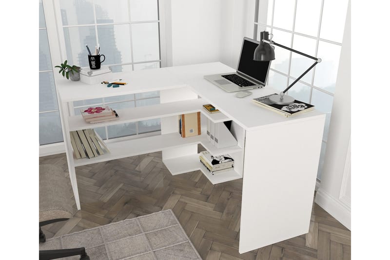 Skrivebord Palmetto 120 cm - Hvit - Skrivebord - Databord & PC bord