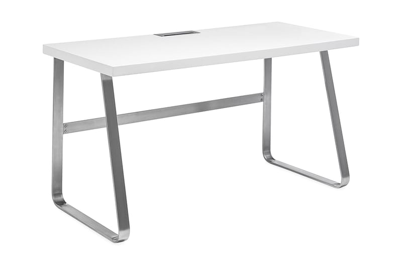 Skrivebord Peaver 140 cm - Hvit/Krom - Skrivebord - Databord & PC bord