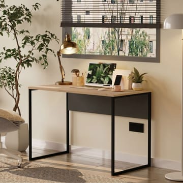 Skrivebord Skye Decor Bren (100 x 75 x 55 cm) Eik Antrasitt - Eik og antrasitt - Møbler - Bord - Kontorbord - Skrivebord
