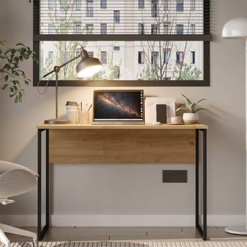 Skrivebord Skye Decor Bren (100 x 75 x 55 cm) Eik - Eik - Møbler - Bord - Kontorbord - Skrivebord
