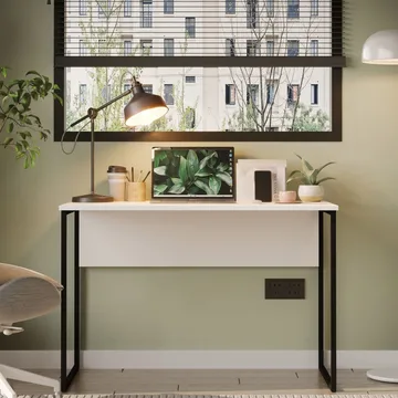 Skrivebord Skye Decor Bren (100 x 75 x 55 cm) Hvit - Hvit - Møbler - Bord - Kontorbord - Skrivebord