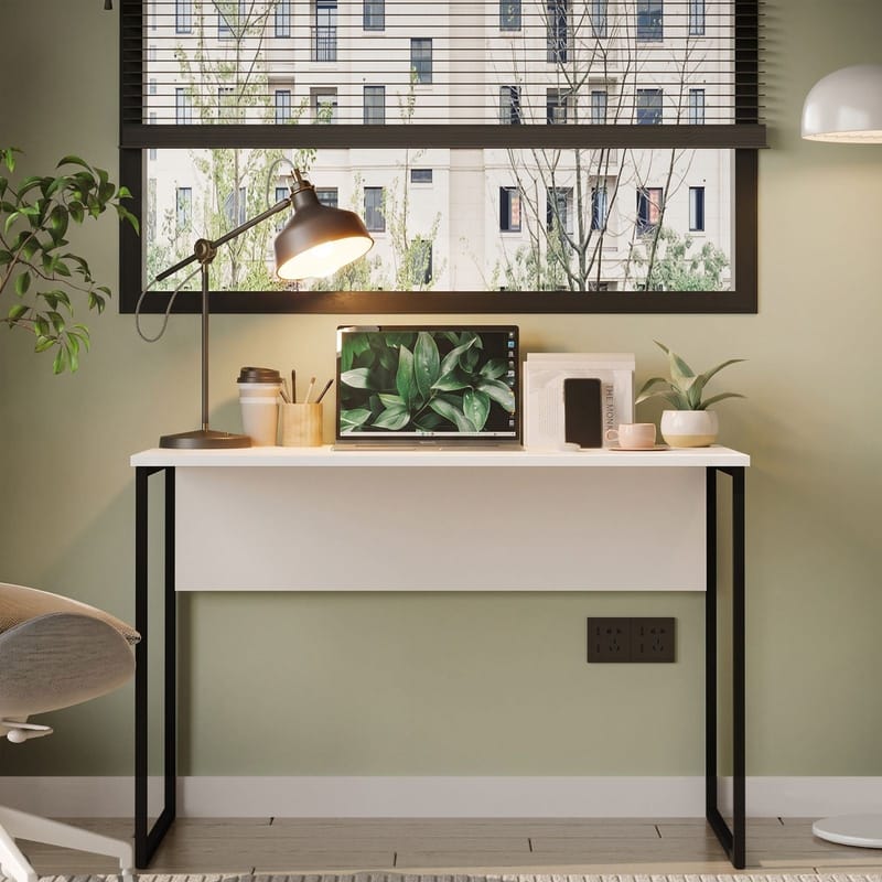 Skrivebord Skye Decor Bren (100 x 75 x 55 cm) Hvit - Hvit - Møbler - Bord - Kontorbord - Skrivebord