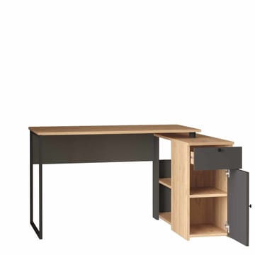 Skrivebord Skye Decor Cleo Shelf (129,8 x 70 x 90 cm) Natural Anthracite - Naturlig/Antrasitt - Møbler - Bord - Kontorbord - Skrivebord
