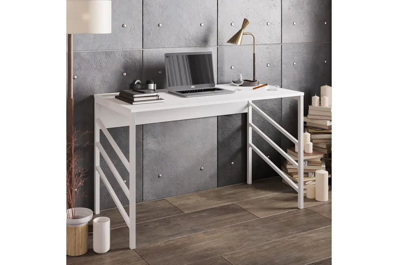 Sotinge Skrivebord 120 cm - Hvit - Møbler - Bord - Kontorbord - Skrivebord