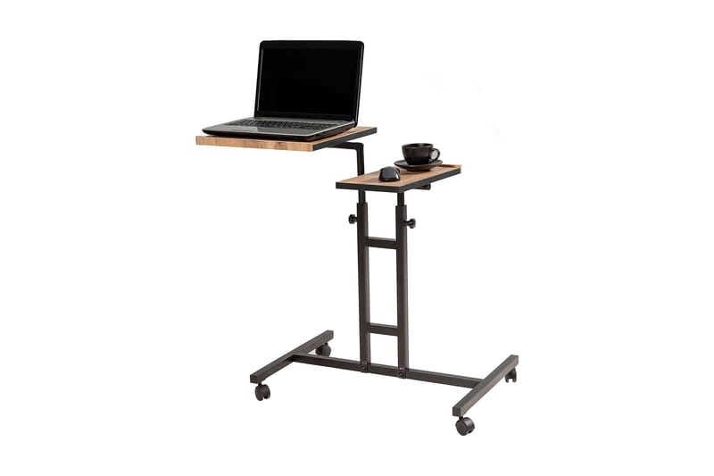 StåSkrivebord Jasiman 67 cm - Tre/natur/Svart - Skrivebord - Databord & PC bord - Hev og senkbart skrivebord