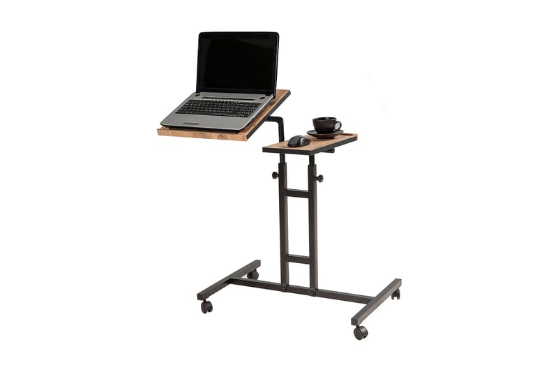 StåSkrivebord Jasiman 67 cm - Tre/natur/Svart - Skrivebord - Databord & PC bord - Hev og senkbart skrivebord