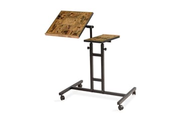 StåSkrivebord Kossick 67 cm Små Bilder - Tre/natur/Svart - Møbler - Bord - Kontorbord - Skrivebord