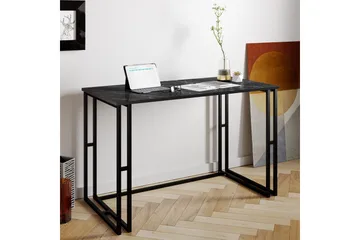 Stodene Skrivebord 120 cm Marmormønster - Svart - Møbler - Bord - Kontorbord - Skrivebord