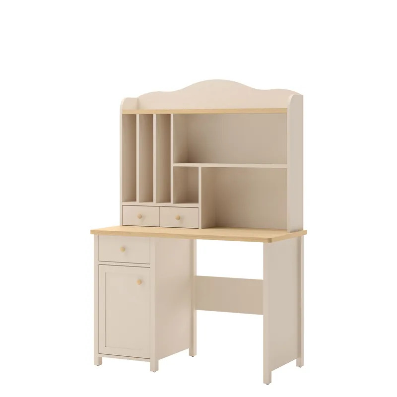 Skrivebord Story Beige, eik, Beige, eik
