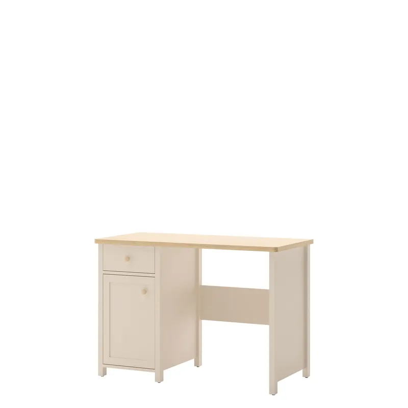 skrivebord Story Beige, eik, Beige, eik
