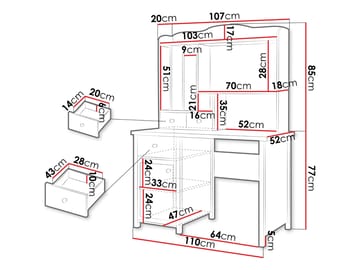Skrivebord Story Beige, eik - Beige, eik - Møbler - Bord - Kontorbord - Skrivebord