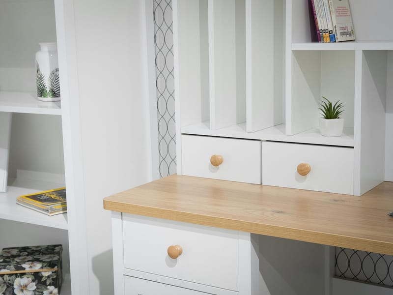 Skrivebord Story Beige, eik - Beige, eik - Møbler - Bord - Kontorbord - Skrivebord