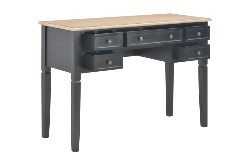 Skrivebord svart 109,5x45x77,5 cm tre - Svart - Skrivebord - Databord & PC bord