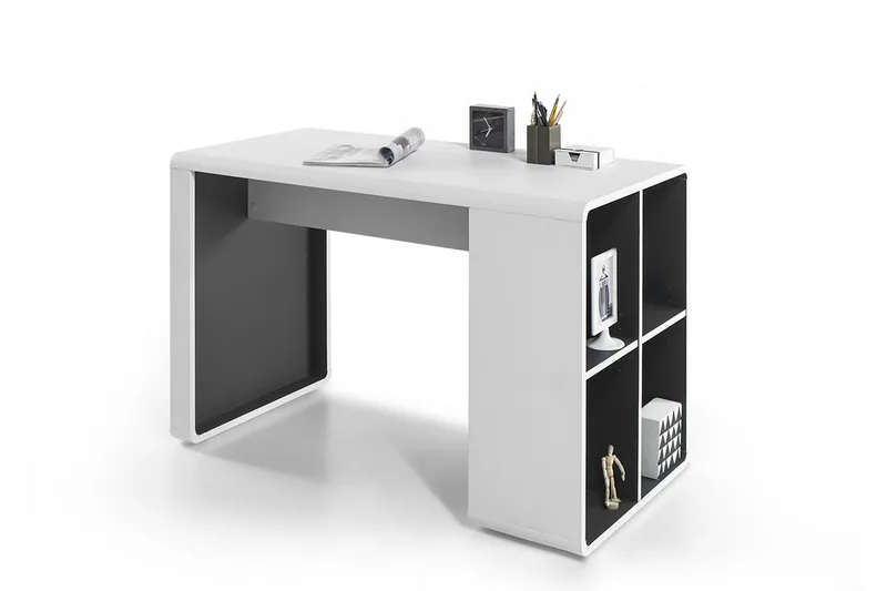 Tadeo Hurts - Hvit/Grå - Møbler - Bord - Kontorbord - Skrivebord