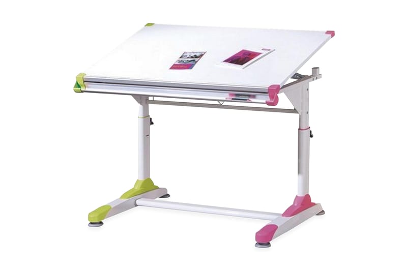 Tegnebord Veneg As 100 cm - Rosa|Grønn - Skrivebord - Tegnebord