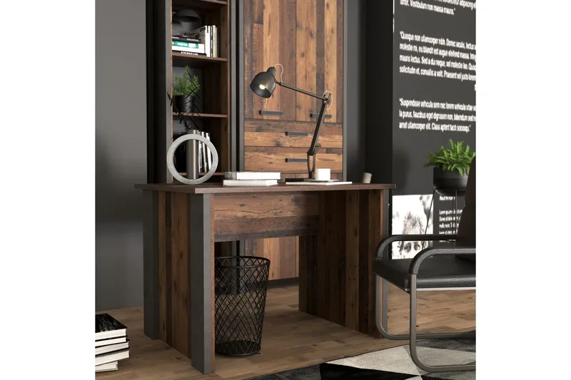 Torelles Skrivebord 103 cm - Brun/Grå - Møbler - Bord - Kontorbord - Skrivebord