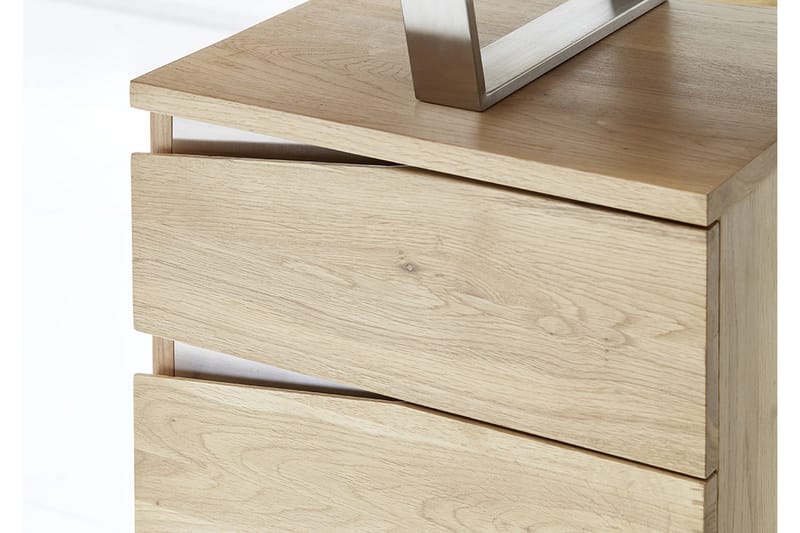 Tori Skrivebord 150 cm med Oppbevaring 3 Skuffer - Massiv Eik - Møbler - Bord - Kontorbord - Skrivebord