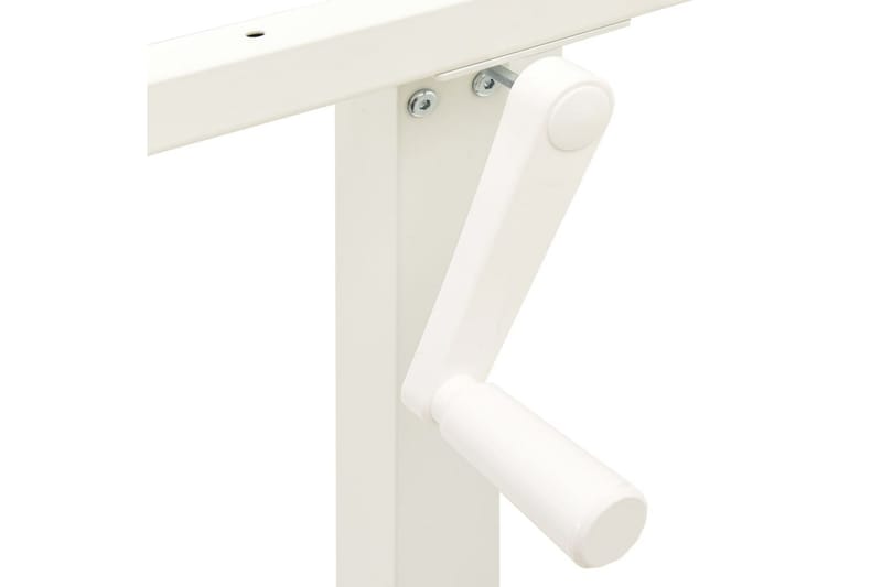 Understell til sitte-/ståbord manuell høydejustering hvit - Hvit - Skrivebord - Databord & PC bord