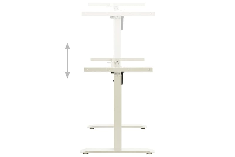 Understell til sitte-/ståbord motorisert justerbar hvit - Hvit - Skrivebord - Databord & PC bord