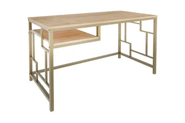 Vinresk Skrivebord 60x74,8x120 cm - Gull/Brun - Møbler - Bord - Kontorbord - Skrivebord