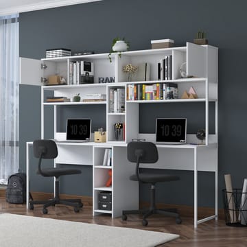 Skrivebord Wallxpert Dara (210 x 170,5 x 50 cm) Hvit - Hvit - Møbler - Bord - Kontorbord - Skrivebord