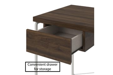 Webster Skrivebord 107 cm med Oppbevaringsskuff Valnøttsbrun - Novogratz - Møbler - Bord - Kontorbord - Skrivebord