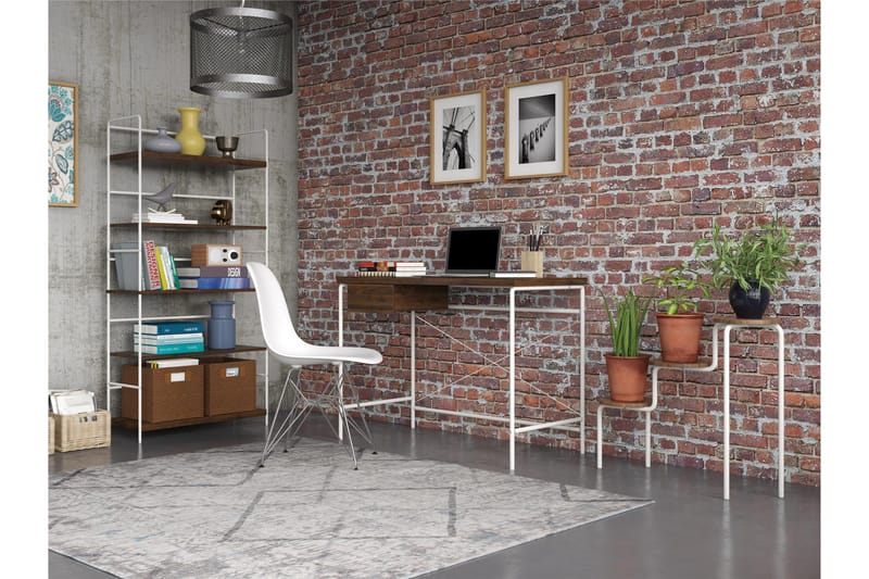 Webster Skrivebord 107 cm med Oppbevaringsskuff Valnøttsbrun - Novogratz - Møbler - Bord - Kontorbord - Skrivebord