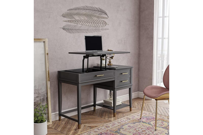 Westerleigh Hev- og Senkbart Skrivebord 116 cm med Skuffer G - CosmoLiving - Møbler - Bord - Kontorbord - Skrivebord