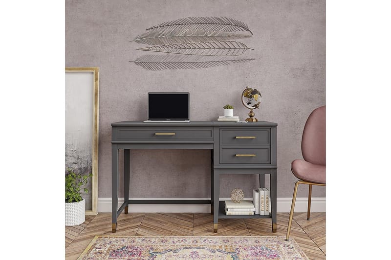 Westerleigh Hev- og Senkbart Skrivebord 116 cm med Skuffer G - CosmoLiving - Møbler - Bord - Kontorbord - Skrivebord