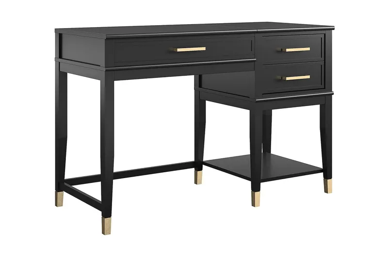 WesterleigH Skrivebord 116 cm Høy- og senkbart 3 Skuffer Sva - CosmoLiving - Møbler - Bord - Kontorbord - Skrivebord