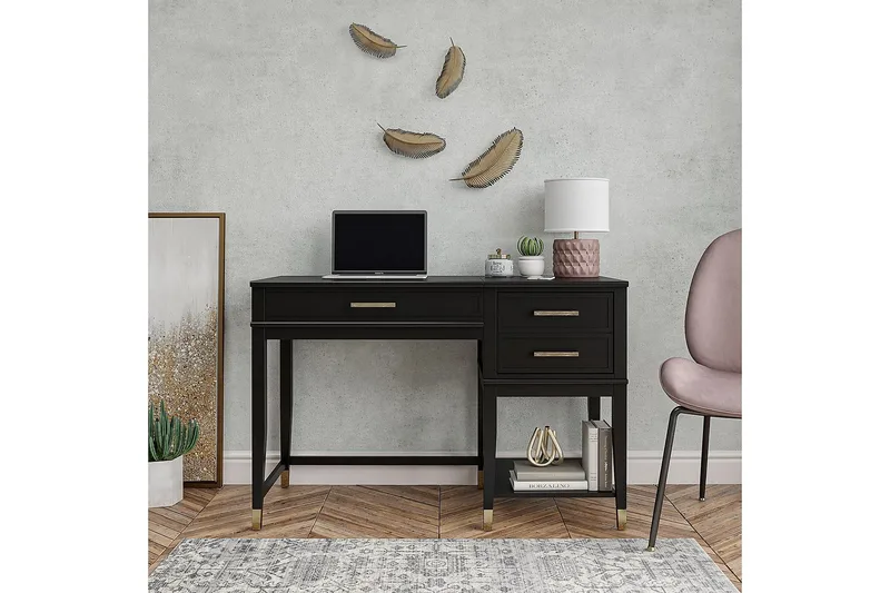 WesterleigH Skrivebord 116 cm Høy- og senkbart 3 Skuffer Sva - CosmoLiving - Møbler - Bord - Kontorbord - Skrivebord