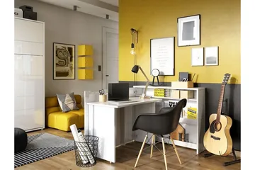 White - Møbler - Bord - Kontorbord - Skrivebord - Hjørneskrivebord