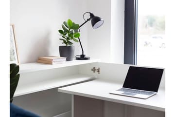 White - Møbler - Bord - Kontorbord - Skrivebord - Hjørneskrivebord