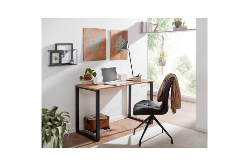 Skrivebord Wohnling Eiketre stil 120 cm moderne - Møbler - Bord - Kontorbord - Skrivebord