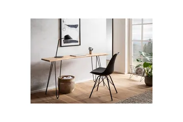 Skrivebord Wohnling Heltre 150 cm Trekantet kant med hårnålben Landlig stil - Møbler - Bord - Kontorbord - Skrivebord