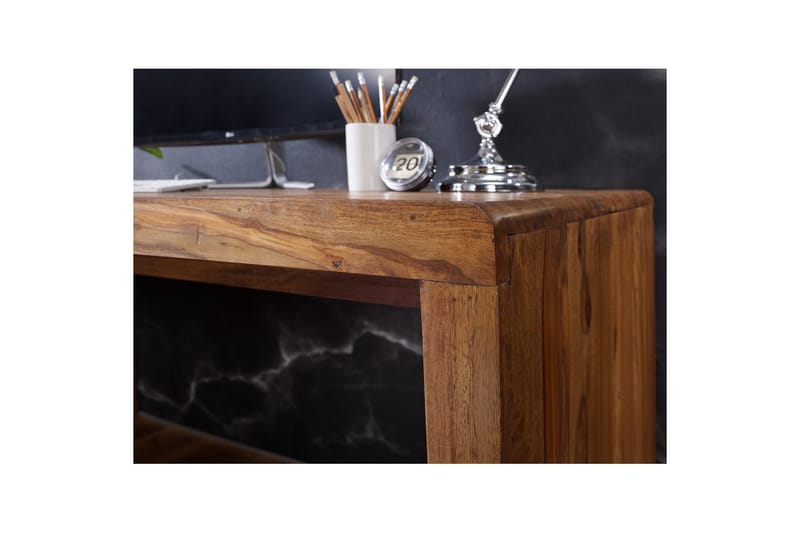 Skrivebord Wohnling Massive treb bein, landlig stil 200x100 cm, rosentre - 200x100 cm, rosentre - Møbler - Bord - Kontorbord - Skrivebord