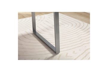 Skrivebord Wohnling Massivt treverk trekanter metallbein landlig stil Sølv, rett, 200x100 cm - Sølv, rett, 200x100 cm - Møbler - Bord - Kontorbord - Skrivebord