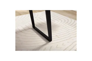 Skrivebord Wohnling Massivt treverk trekanter metallbein landlig stil Svart, vinklet, 180x90 cm - Svart, vinklet, 180x90 cm - Møbler - Bord - Kontorbord - Skrivebord