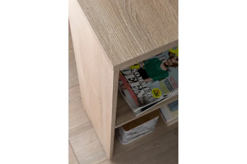 Skrivebord Wohnling med hylle 120x120x53 cm tre moderne stil Sonoma - Sonoma - Møbler - Bord - Kontorbord - Skrivebord