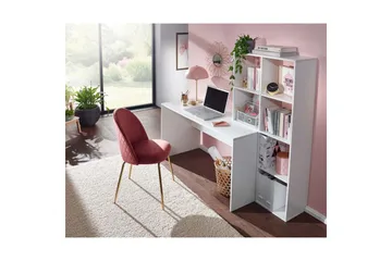 Skrivebord Wohnling med oppbevaringshylle 170 cm moderne - Møbler - Bord - Kontorbord - Skrivebord