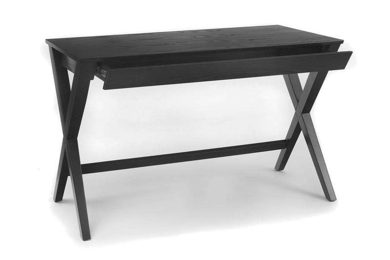 Skrivebord Writex 120 cm med Oppbevaringsskuff - Natur/Svart - Skrivebord - Databord & PC bord