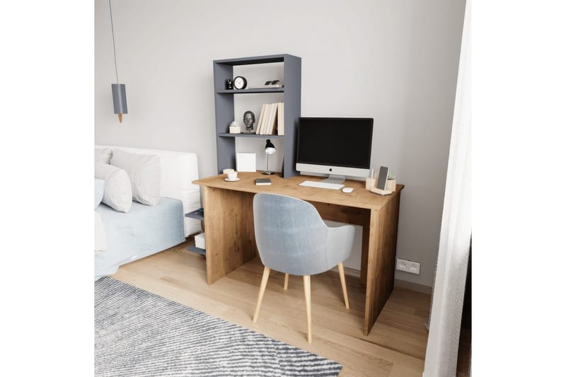 Sorav Skrivebord 55x120 cm - Mellomfarget tre/Antrasitt - Møbler - Bord - Kontorbord - Skrivebord