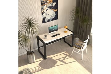 Sorix Skrivebord 55x122 cm - Hvit/Sort - Møbler - Bord - Kontorbord - Skrivebord