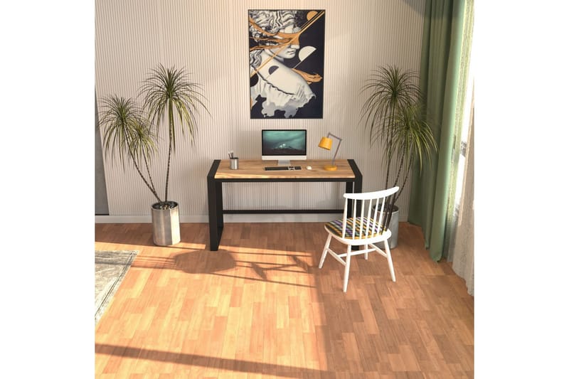 Sorix Skrivebord 55x152 cm - Sort/Natur - Møbler - Bord - Kontorbord - Skrivebord