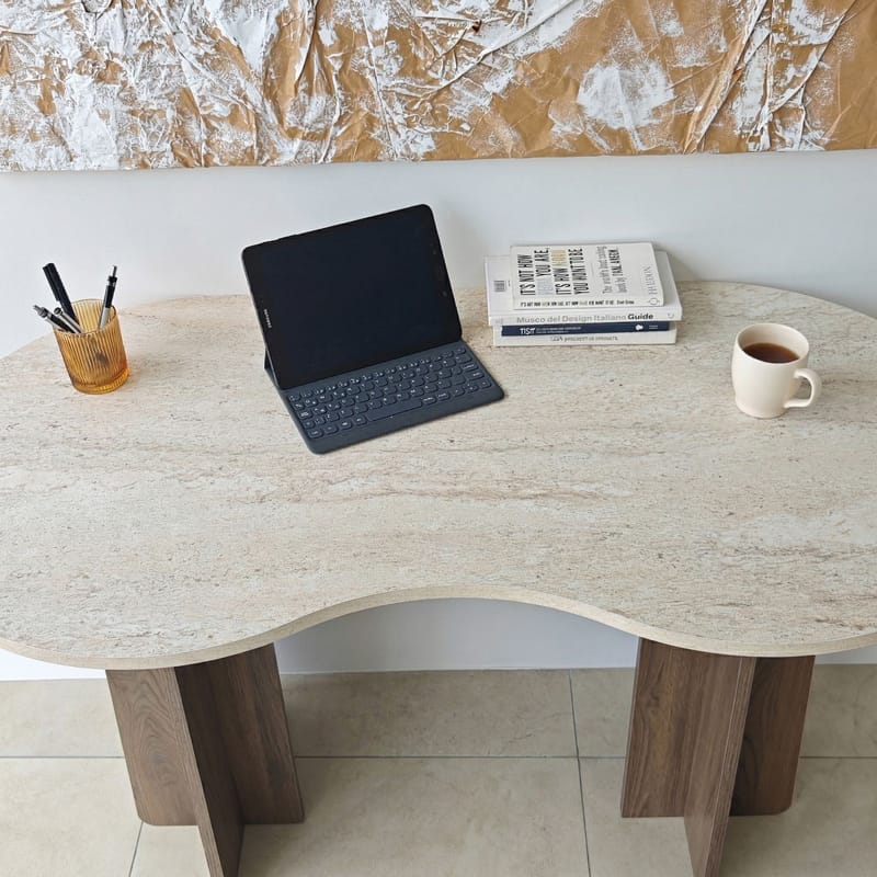 Soryn Skrivebord 120x75x60 cm - Travertine Walnut - Møbler - Bord - Kontorbord - Skrivebord