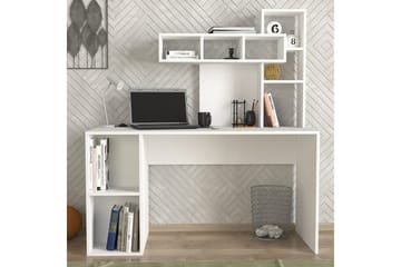 Studie skrivebord Korallhvit - Gull/Hvit - Møbler - Bord - Kontorbord - Skrivebord