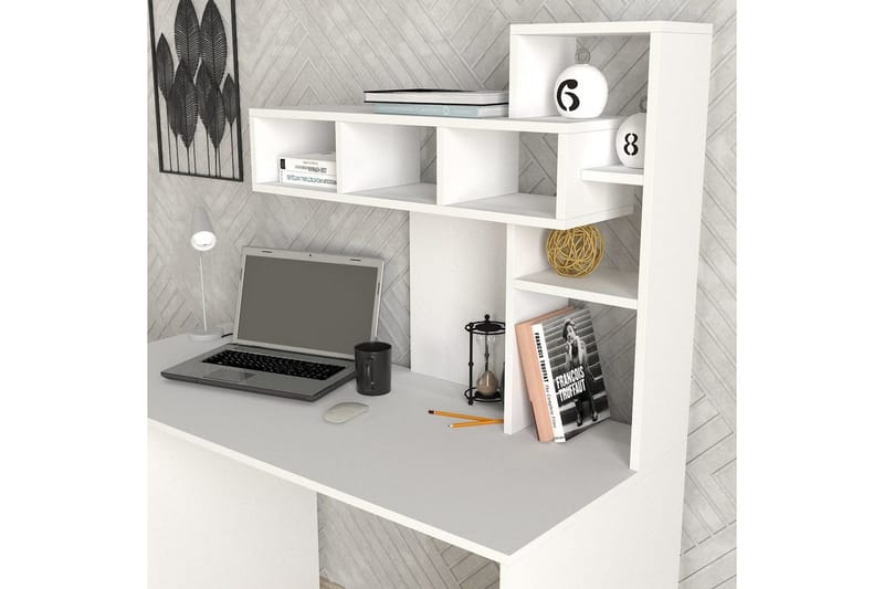 Studie skrivebord Korallhvit - Gull/Hvit - Møbler - Bord - Kontorbord - Skrivebord