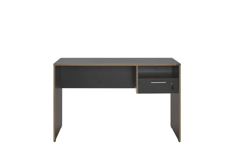 Studie skrivebord Matulca Antrasitt / Eik, Antrasitt / Eik